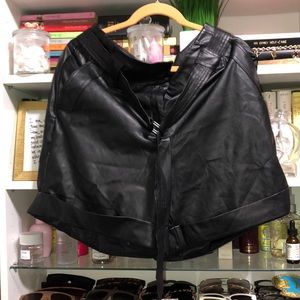 NY & Co Gabrielle Union Leather Shorts